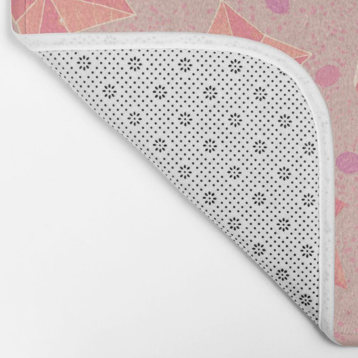 Origami Fortune Teller in Pastel Pink Bath Mat Gallery Image 2