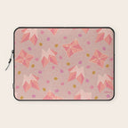 Origami Fortune Teller in Pastel Pink Laptop Sleeve Gallery Image 1