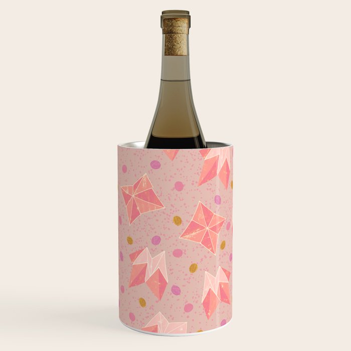 Origami Fortune Teller in Pastel Pink Wine Chiller Gallery Image 2