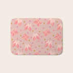 Origami Fortune Teller in Pastel Pink Bath Mat Gallery Image 1