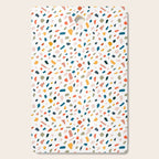 Terrazzo, Abstract Quirky Shapes Bohemian Modern Pattern Confetti Celebration Random Colorful Shapes Cutting Board Gallery Image 1