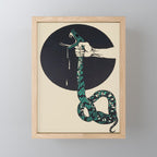 The strangling of a poisonous snake, representing the crushing colour lithograph G. Dorival 1918 Mini Art Print Gallery Image 1