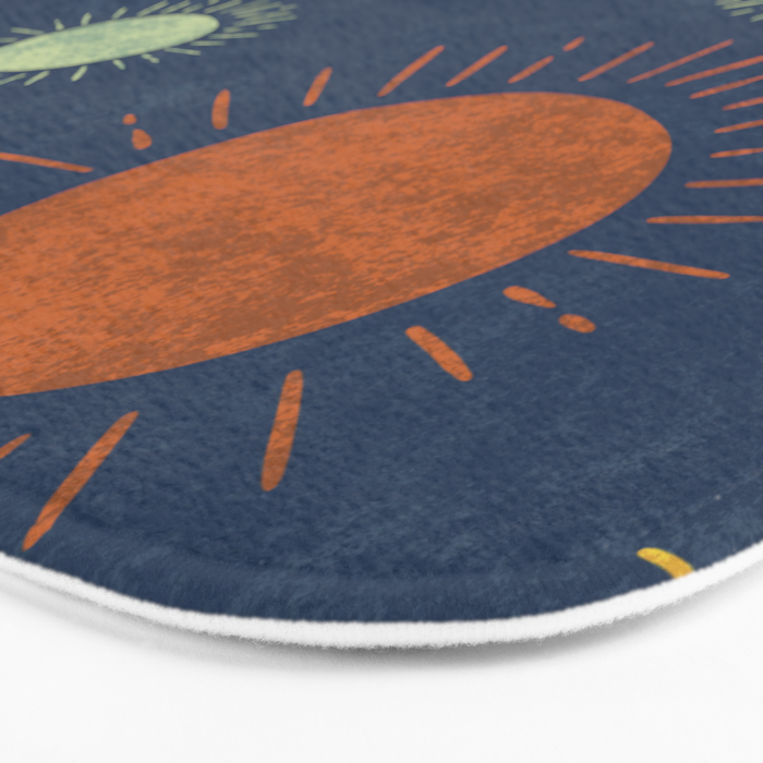 Blue Desert Sun Bath Mat Gallery Image 3