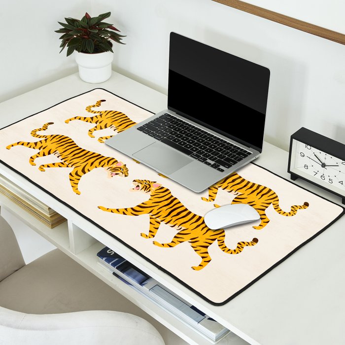 Fierce: Golden Tiger Edition Desk Mat Gallery Image 2