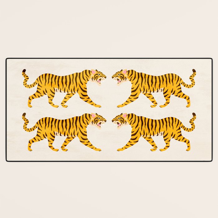 Fierce: Golden Tiger Edition Desk Mat Gallery Image 3