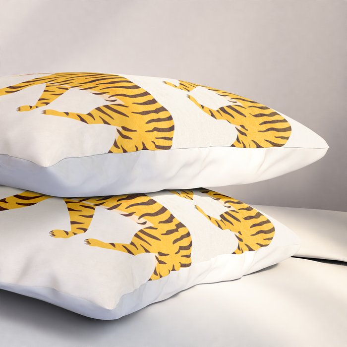 Fierce: Golden Tiger Edition Pillow Sham Gallery Image 3