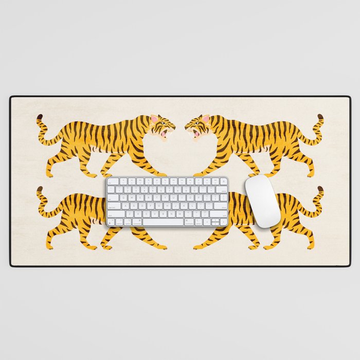 Fierce: Golden Tiger Edition Desk Mat Gallery Image 1