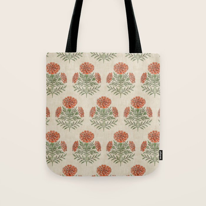 Marigold - persimmon Tote Bag Gallery Image 1