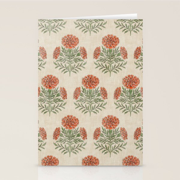 Marigold - persimmon Stationery Card Gallery Image 2