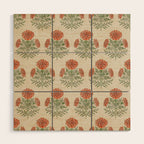 Marigold - persimmon Wood Wall Art Gallery Image 1