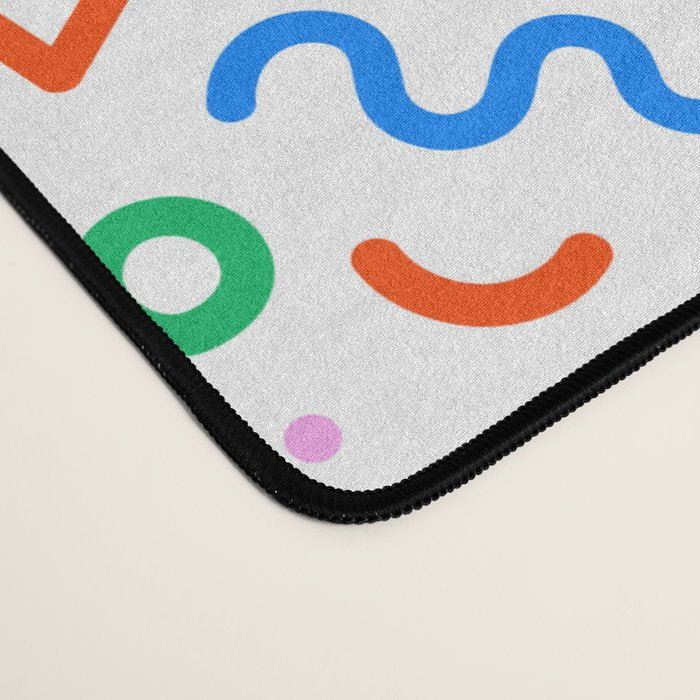 Fun colorful doodle art pattern Desk Mat Gallery Image 4