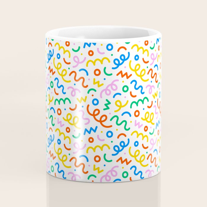 Fun colorful doodle art pattern Coffee Mug Gallery Image 4