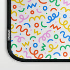 Fun colorful doodle art pattern Laptop Sleeve Gallery Image 3
