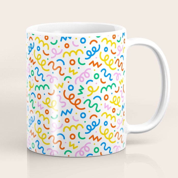 Fun colorful doodle art pattern Coffee Mug Gallery Image 1