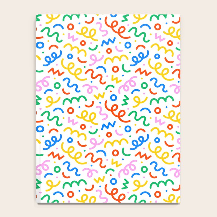 Fun colorful doodle art pattern Notebook Gallery Image 4