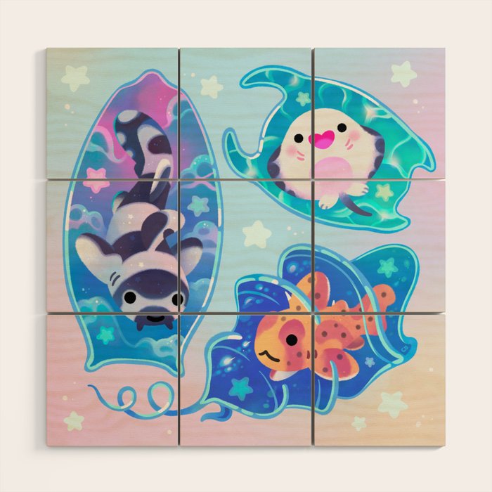 Mermaid's purse (shark egg) Wood Wall Art Gallery Image 1