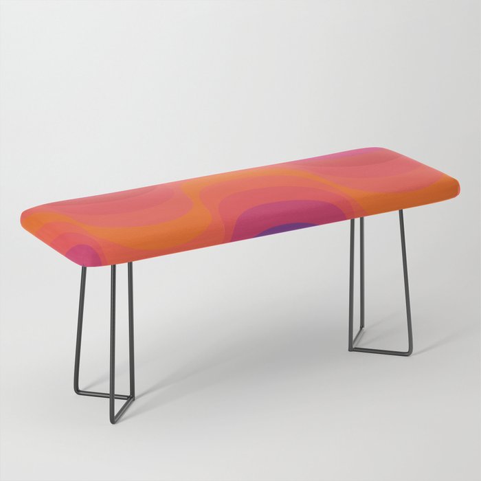 Retro Sacred Geometry | 80s Wavy Vibe Bench Gallery Image 1