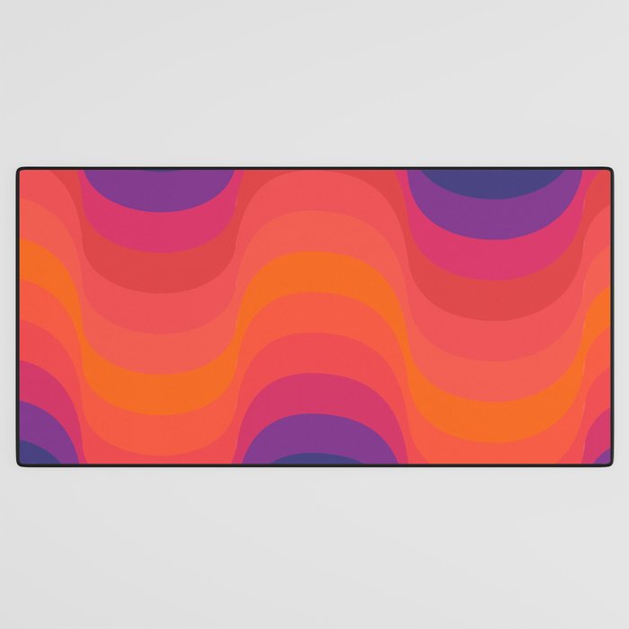 Retro Sacred Geometry | 80s Wavy Vibe Desk Mat Gallery Image 3