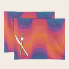 Retro Sacred Geometry | 80s Wavy Vibe Placemat Gallery Image 1