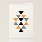 Aztec Graphic - Gold Gray Stationery Card Gallery Image 2