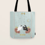 Gemini Zodiac Series Tote Bag Gallery Image 1
