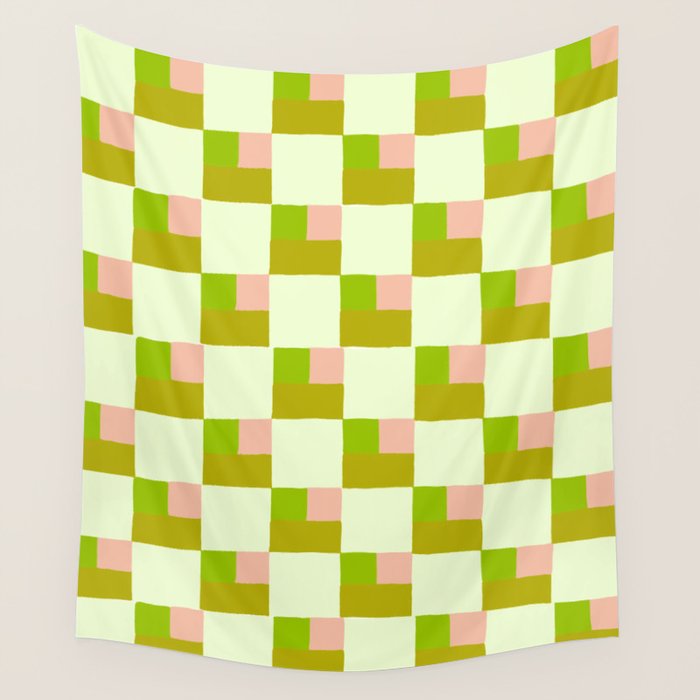 Palm Beach Check Wall Tapestry Gallery Image 4