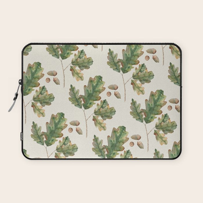 Oak tree  green leaves  Laptop Sleeve Gallery Image 1