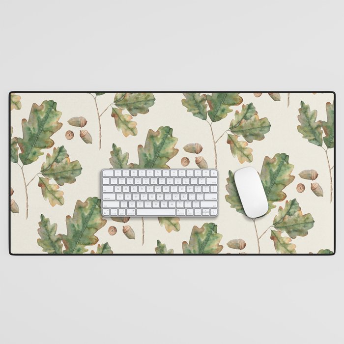 Oak tree  green leaves  Desk Mat Gallery Image 1