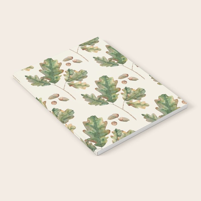 Oak tree  green leaves  Notebook Gallery Image 1