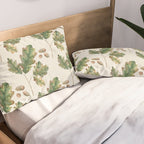Oak tree  green leaves  Pillow Sham Gallery Image 2