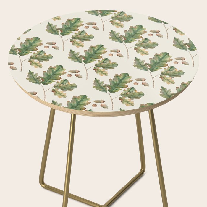 Oak tree  green leaves  Side Table Gallery Image 2