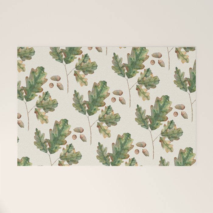 Oak tree  green leaves  Welcome Mat Gallery Image 1