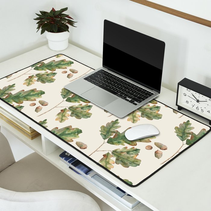 Oak tree  green leaves  Desk Mat Gallery Image 2