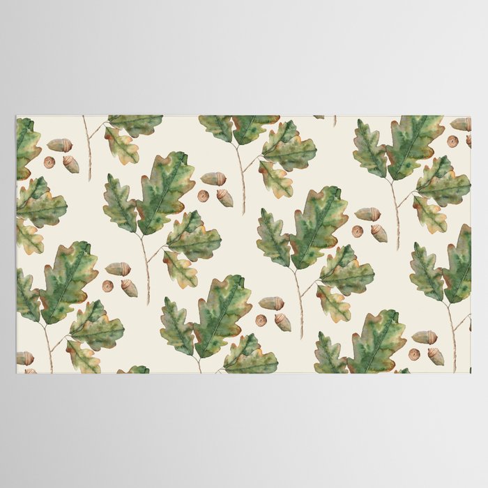 Oak tree  green leaves  Tablecloth Gallery Image 2