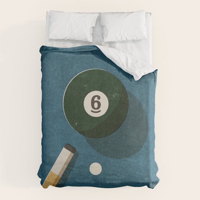 BILLIARDS / Ball 6 Duvet Cover Gallery Image 6