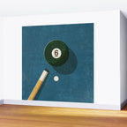 BILLIARDS / Ball 6 Wall Mural Gallery Image 2