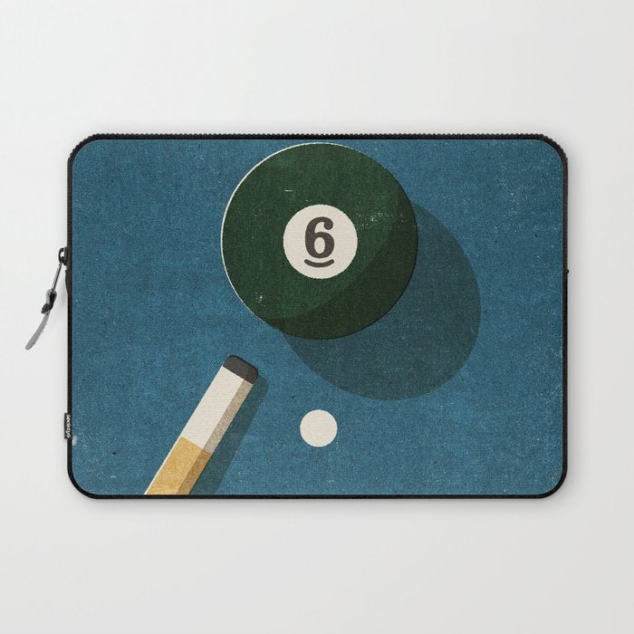 BILLIARDS / Ball 6 Laptop Sleeve Gallery Image 1