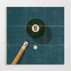 BILLIARDS / Ball 6 Wood Wall Art Gallery Image 1