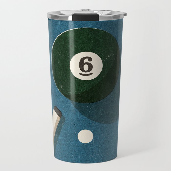 BILLIARDS / Ball 6 Travel Mug Gallery Image 1