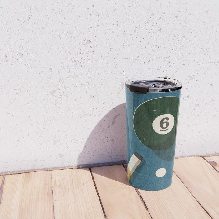 BILLIARDS / Ball 6 Travel Mug Gallery Image 4