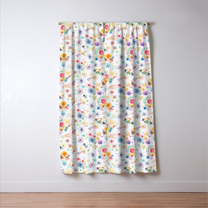 Holiday 2025 Shooting Stars Sky Window Curtain Gallery Image 3