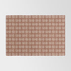 block print floral - clay Rug Gallery Image 2