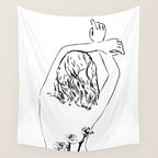 Oblivious #drawing #illustration Wall Tapestry Gallery Image 4