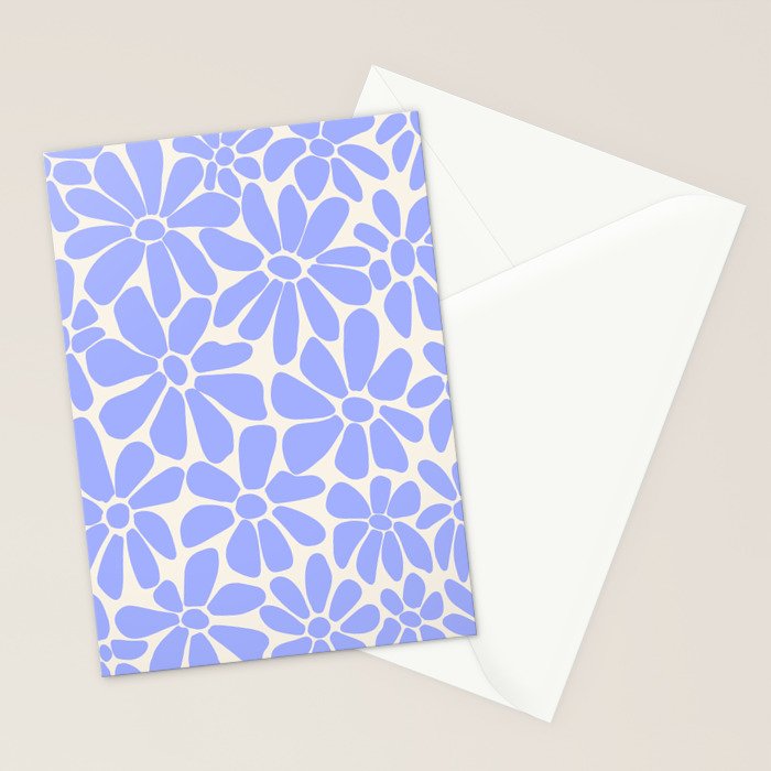 Lavender - Retro Floral  Stationery Card Gallery Image 2