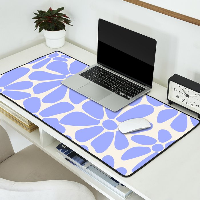 Lavender - Retro Floral  Desk Mat Gallery Image 2