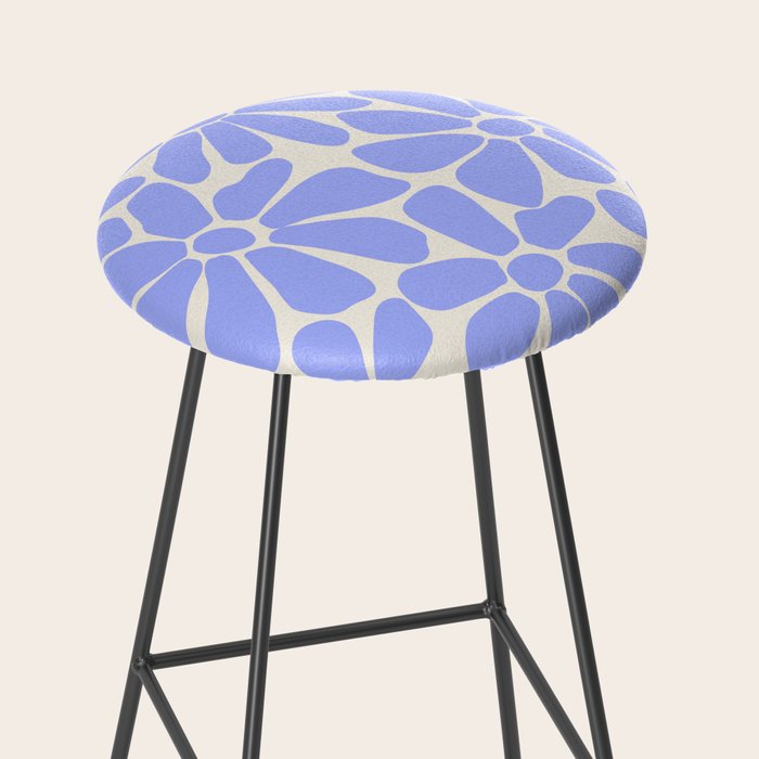 Lavender - Retro Floral  Stool Gallery Image 2