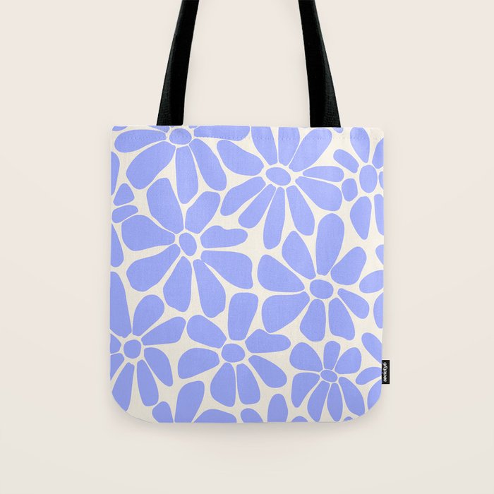 Lavender - Retro Floral  Tote Bag Gallery Image 1