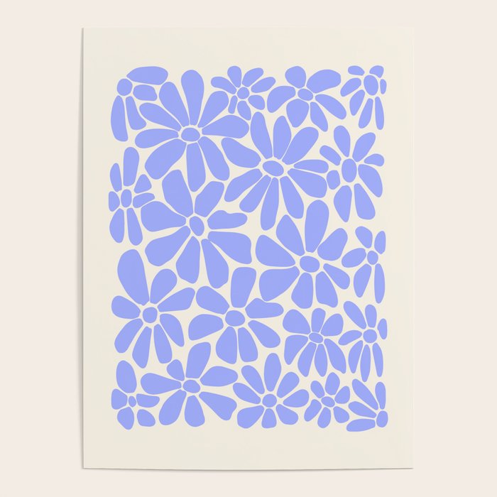 Lavender - Retro Floral  Poster Gallery Image 4
