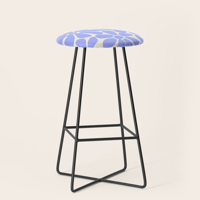 Lavender - Retro Floral  Stool Gallery Image 1