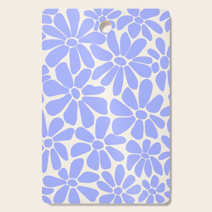 Lavender - Retro Floral  Cutting Board Gallery Image 1